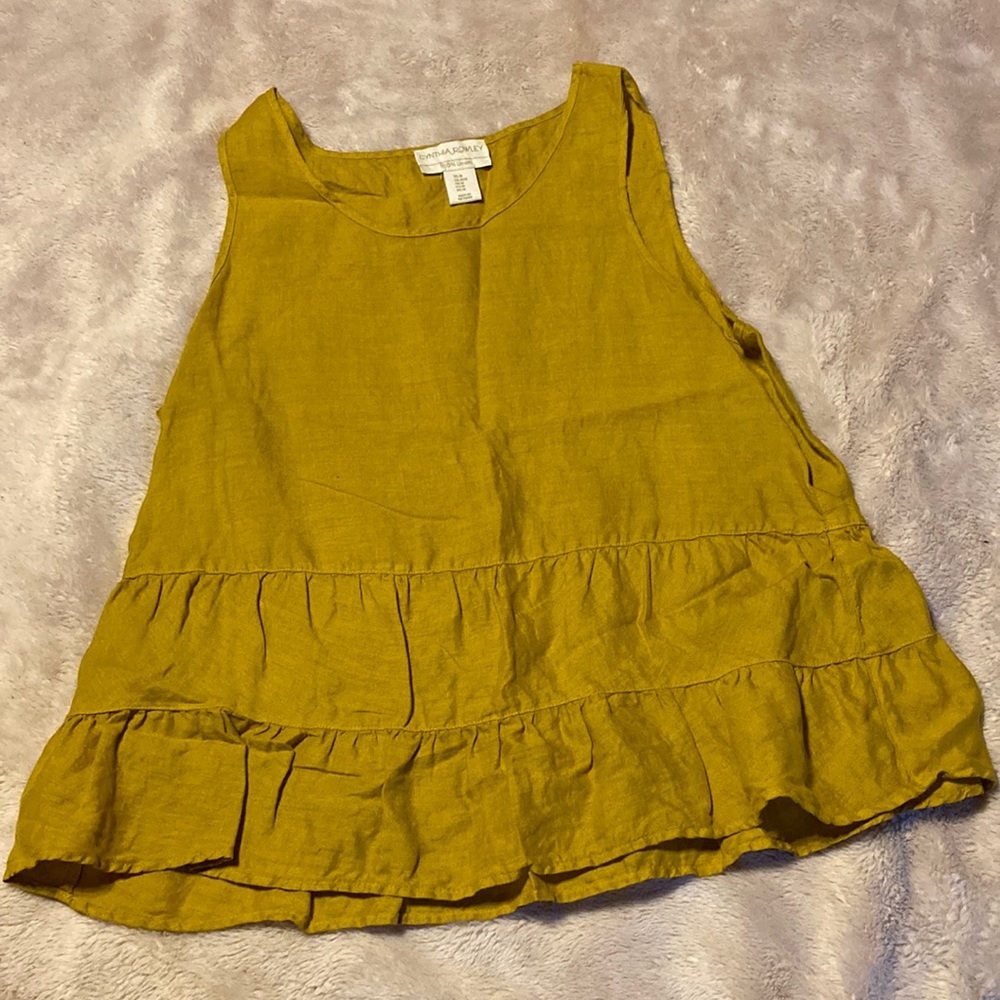 Cynthia Rowley Linen Sleeveless Blouse